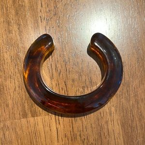 Lizzie Fortunato Tortoise Shell Acrylic Bracelet